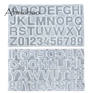M0001 дневной алфавит и цифры, силиконовые формы, первоначальная форма, большая Прозрачная форма для смолы, товары для рукоделия из эпоксидной смолы (36 полостей)