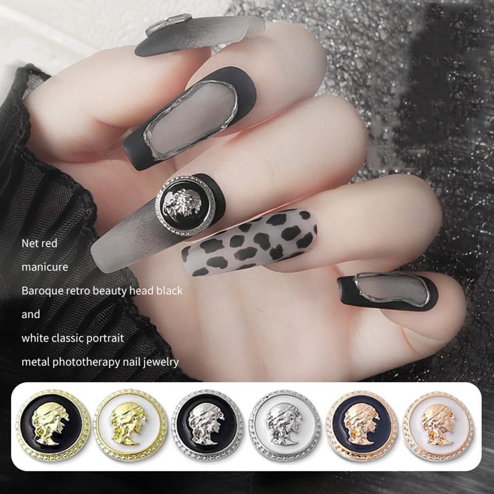 

5pcs Nail Art Jewelry Rhinestone Beauty Head Luxury Decorative Resin Manicure DIY Japanese Design Accessories