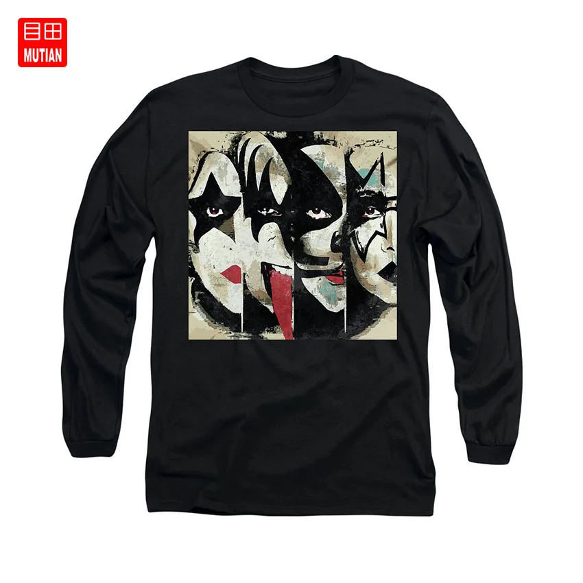 Футболка с принтом Kiss Art рок-гитарист музыка рок тяжелый металл произведение