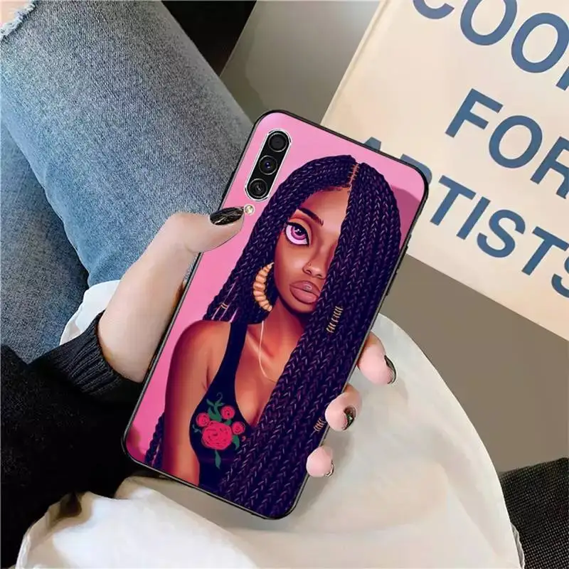 

Melanin Africa black girl Phone Case For Samsung galaxy S 9 10 20 A 10 21 30 31 40 50 51 71 s note 20 j 4 2018 plus
