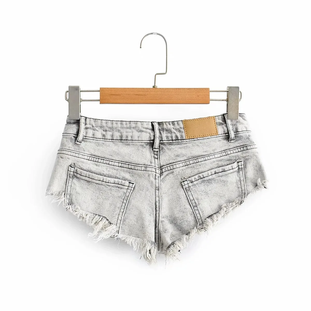 

Denim Shorts Women's High Waist 2021 New Hipster Tassel Tight Hot Pants for Hot Girls