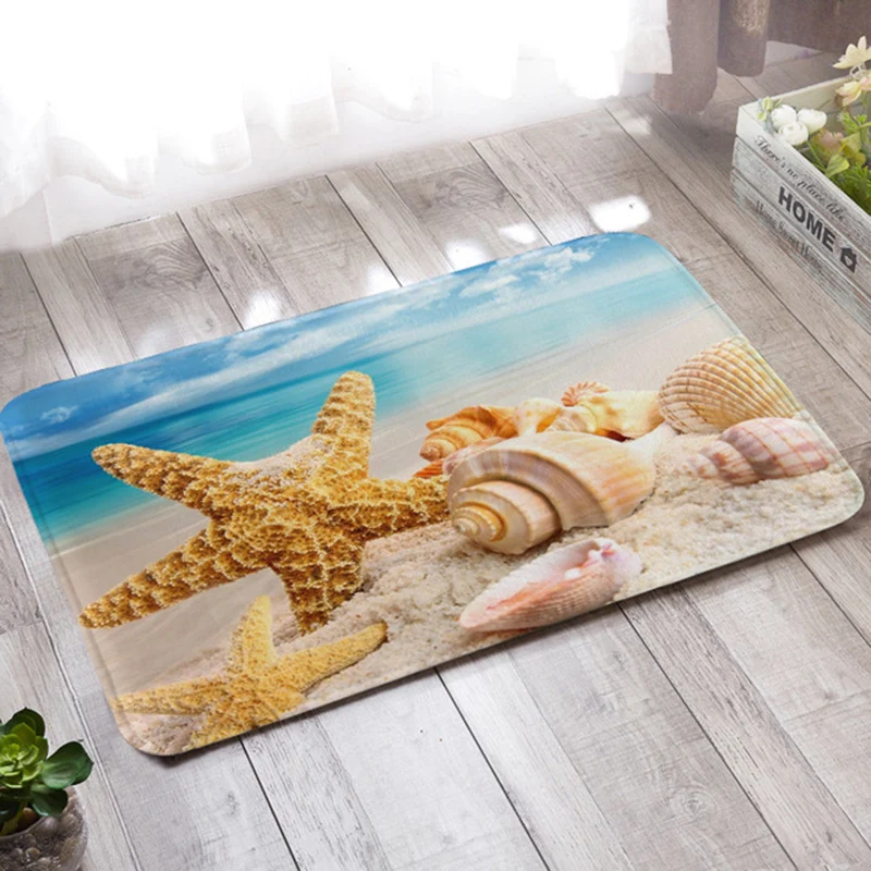 FUNBAKY 40*60 см 1 шт. Нескользящие креативный Цвет Череп дверные коврики Открытый вход в коридор коврик