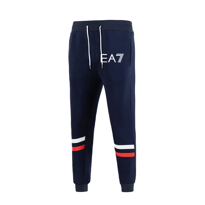 

New Brand EA7 Two-Tone Splice Trendy Sweatpants Men's Trousers Fitness Training Joggers Pants Casual Jogging Comfortable