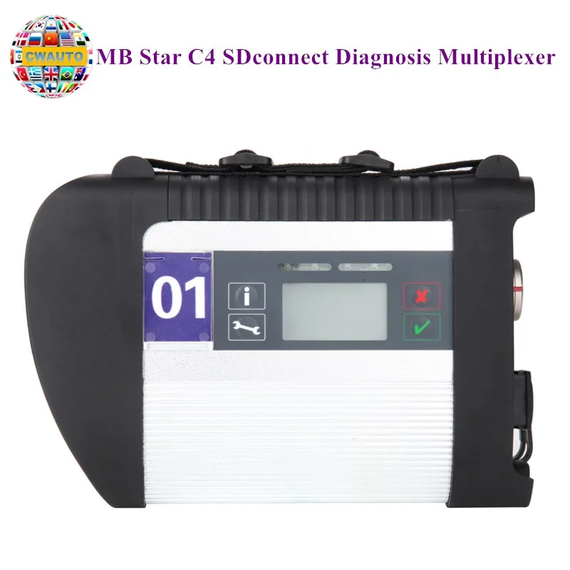 Топ sd подключение C4 2019 12 с 5 кабелями MB SDconnect Диагностика мультиплексор Поддержка
