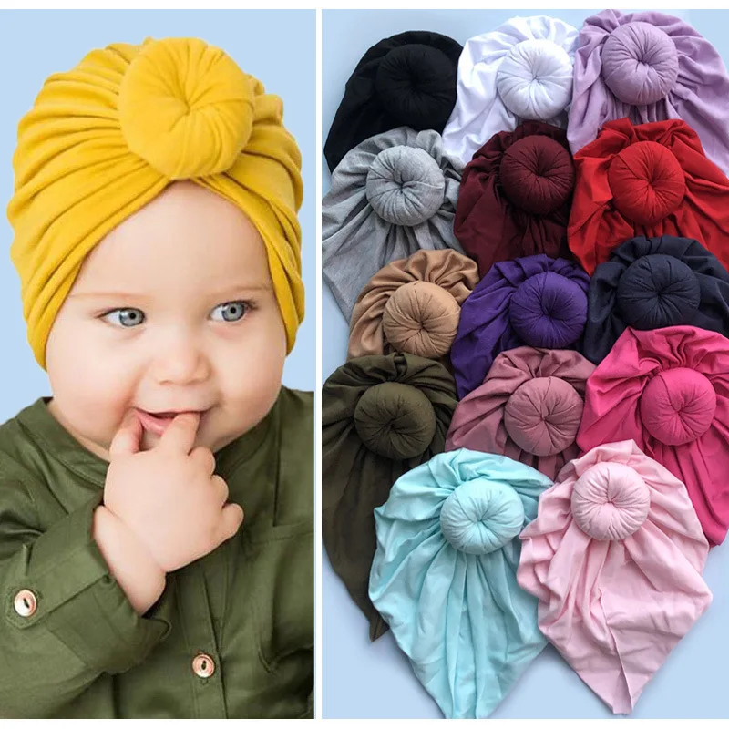

Baby Hat Soft Lovely Flower Bowknot Baby Girl Hats Toddler Turban Hair Band Bonnet Infant Cap Newborn Headwrap Hat Baby Hairband