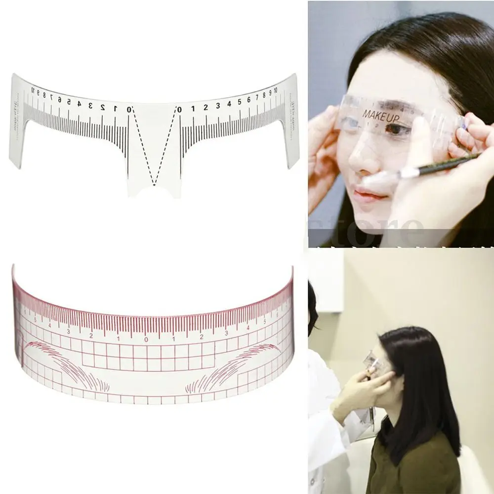 22 см Многоразовые брови линейка для бровей инструмент измерения Руководство