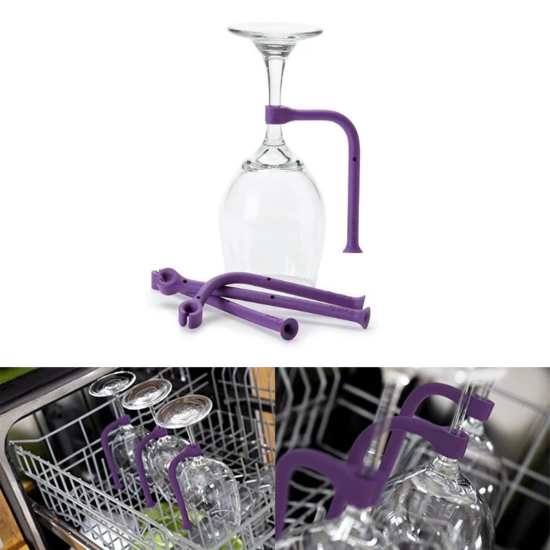 4 шт./компл. Stemware Saver Уникальный Кухонный чистящий силиконовый инструмент