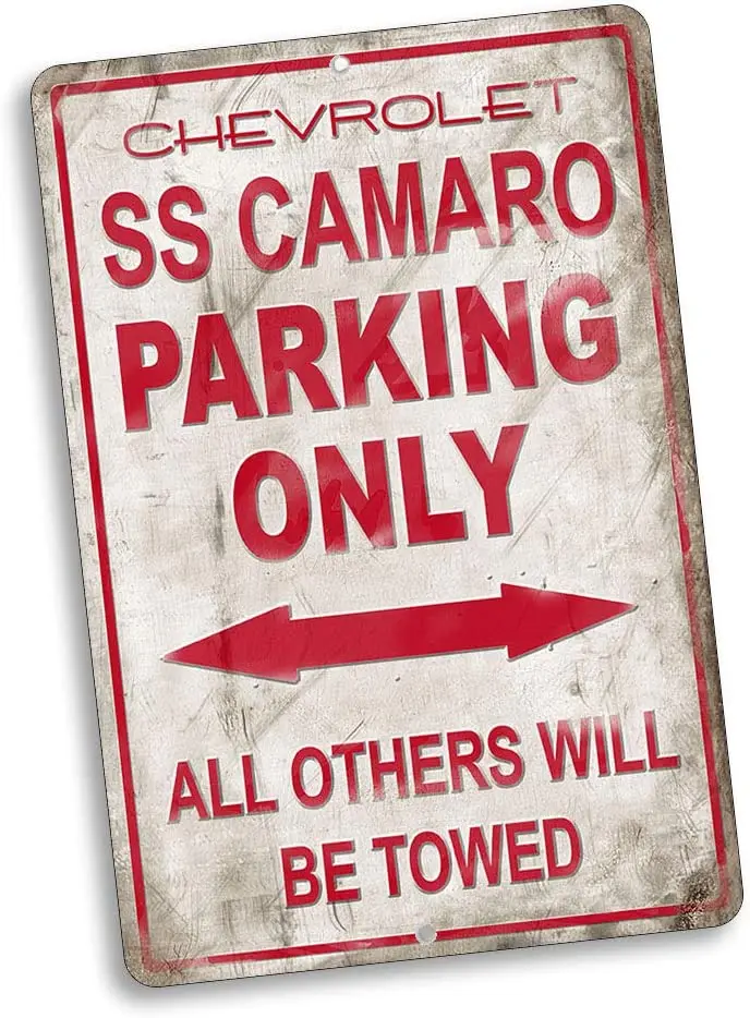 

Parking Only Sign All Others Will Be Towed Compatible with Chevrolet Chevy SS Camaro Vintage Style Metal Signs Metal Tin Aluminu