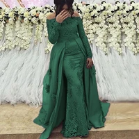 vinca sunny arabic muslim long sleeve evening dresses off the shoulder mermaid prom gown elegant women formal party long dress