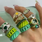 Массивное кольцо Инь разноцветное сердце любовь для женщин и девушек, золотого и серебряного цвета, металлическое кольцо под палец модные праздничные ювелирные изделия