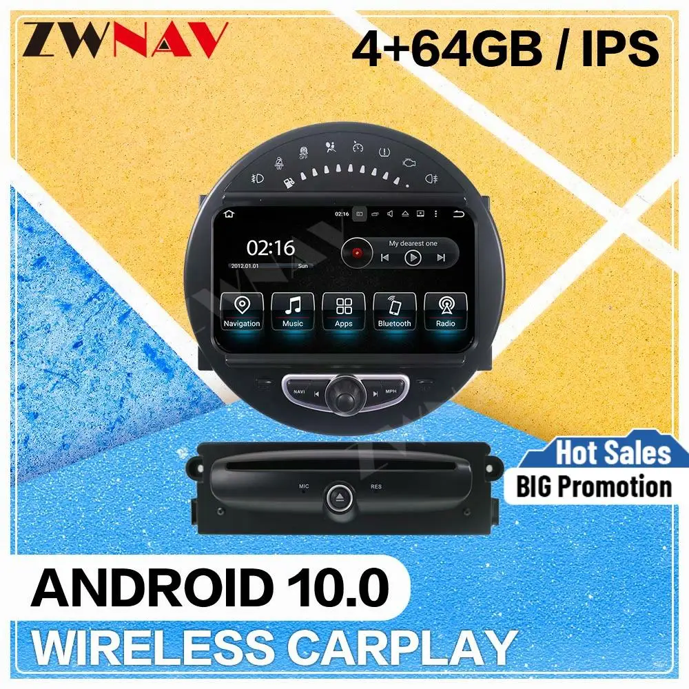 Carplay автомобильный dvd плеер на основе Android GPS аудио для Mini Cooper 2006 2007 2008 2009 2010 2011 2012 2013