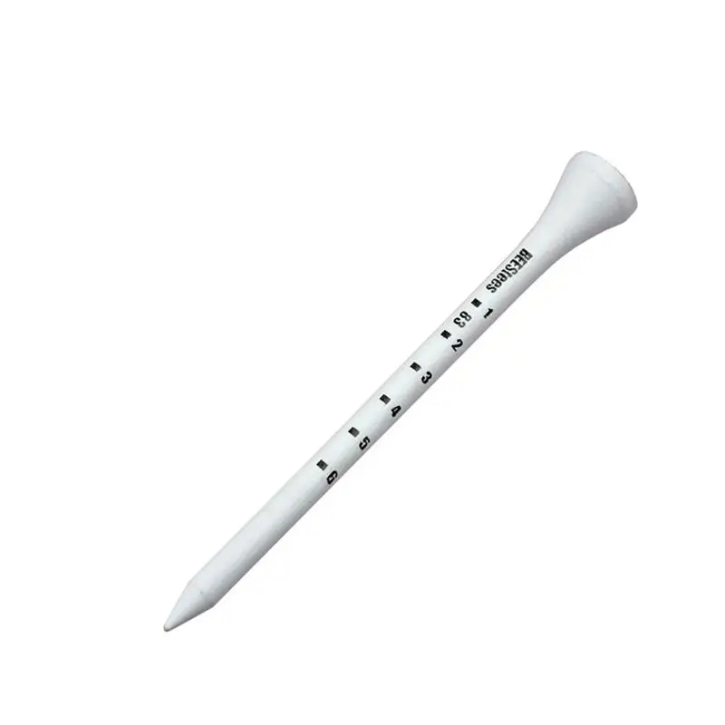 

20Pcs/Set 83mm Outdoor White Striped Digital Scale Golf Wooden Professional Golf Tees System Training Aids Golfer Accessory