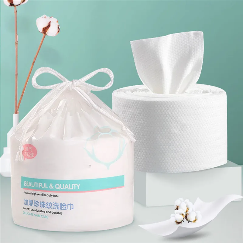 Одноразовые полотенца для лица хлопковая салфетка ванной снятия макияжа