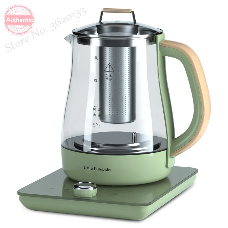 Термоизоляционный электрический чайник Винтажный Зеленый стеклянный 800 л 220 Вт в