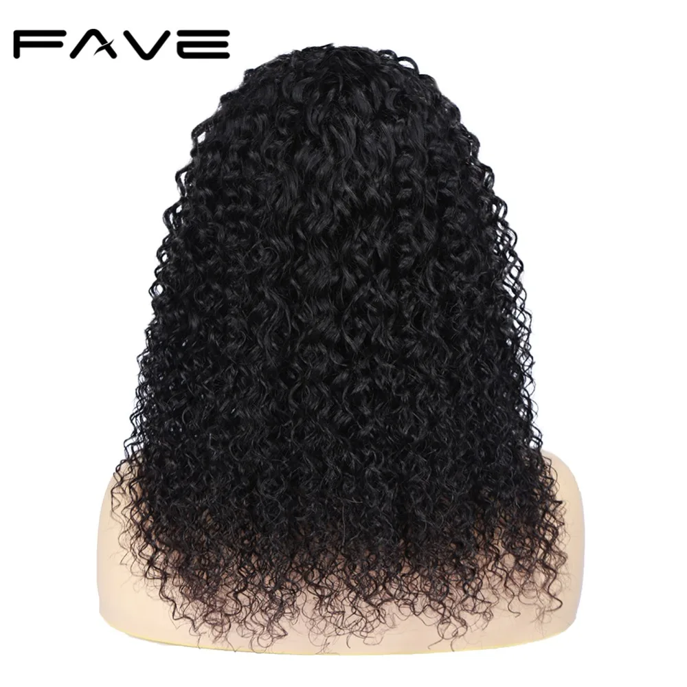 Kinky Curly Human Hair Wigs 13X4 Lace Frontal Wig 150% Density FAVE HAIR Jerry Curly Lace Front Human Hair Wigs For Black Wowen
