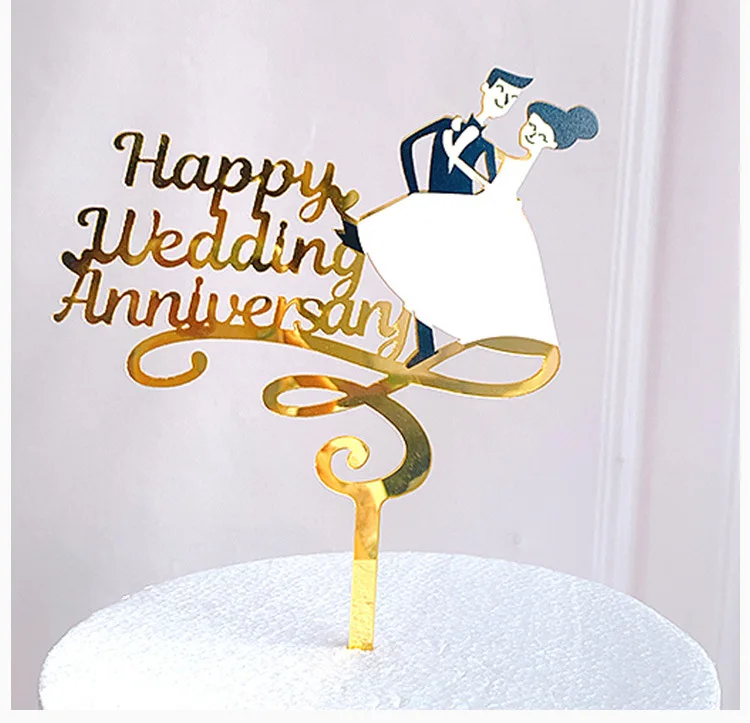 

ins wind color printing flower acrylic cake card birthday wedding happy cake decoration party holiday Mother'sDay DIY decoration
