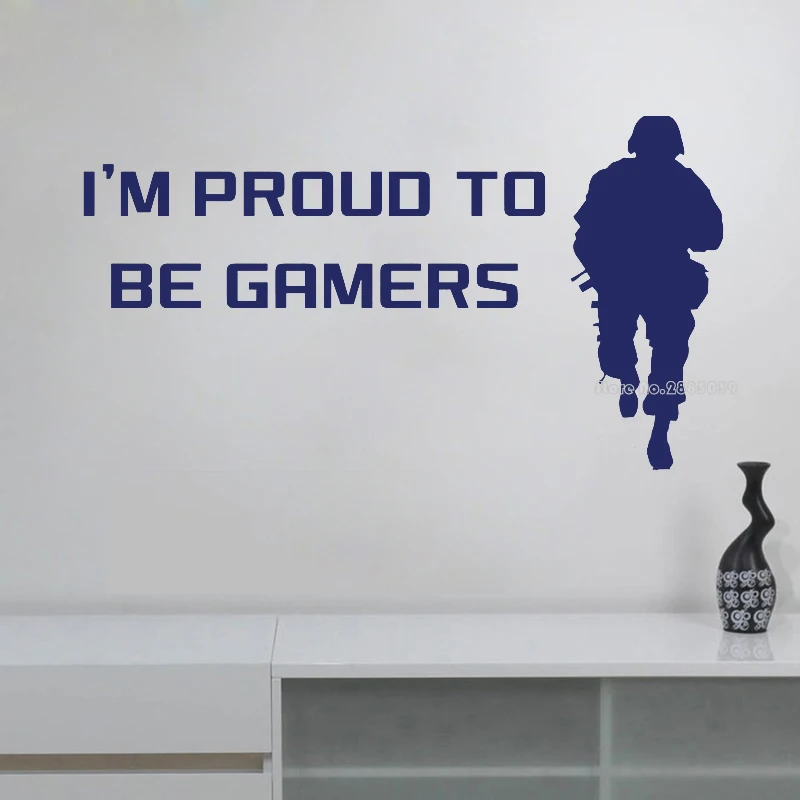 Игра наклейка на стену Наклейка для геймера контроллер видео игры стены наклейки