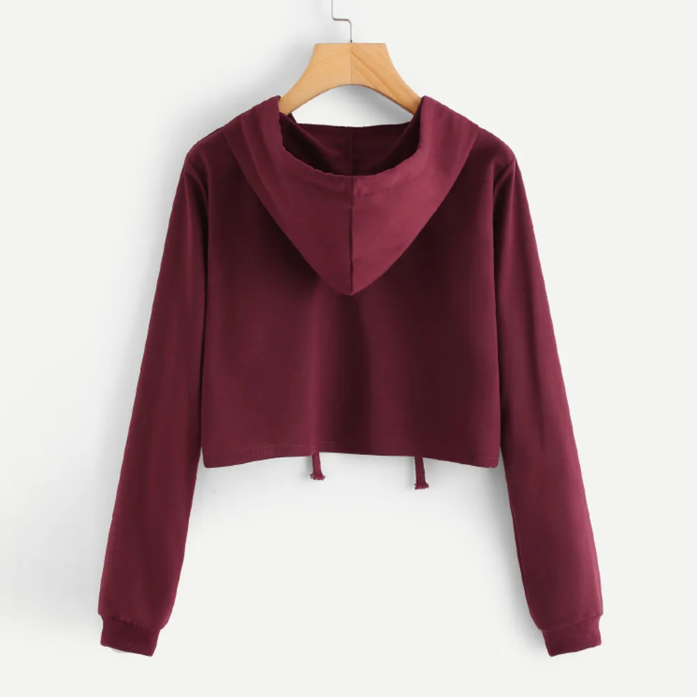 Женская толстовка с капюшоном и длинным рукавом | одежда