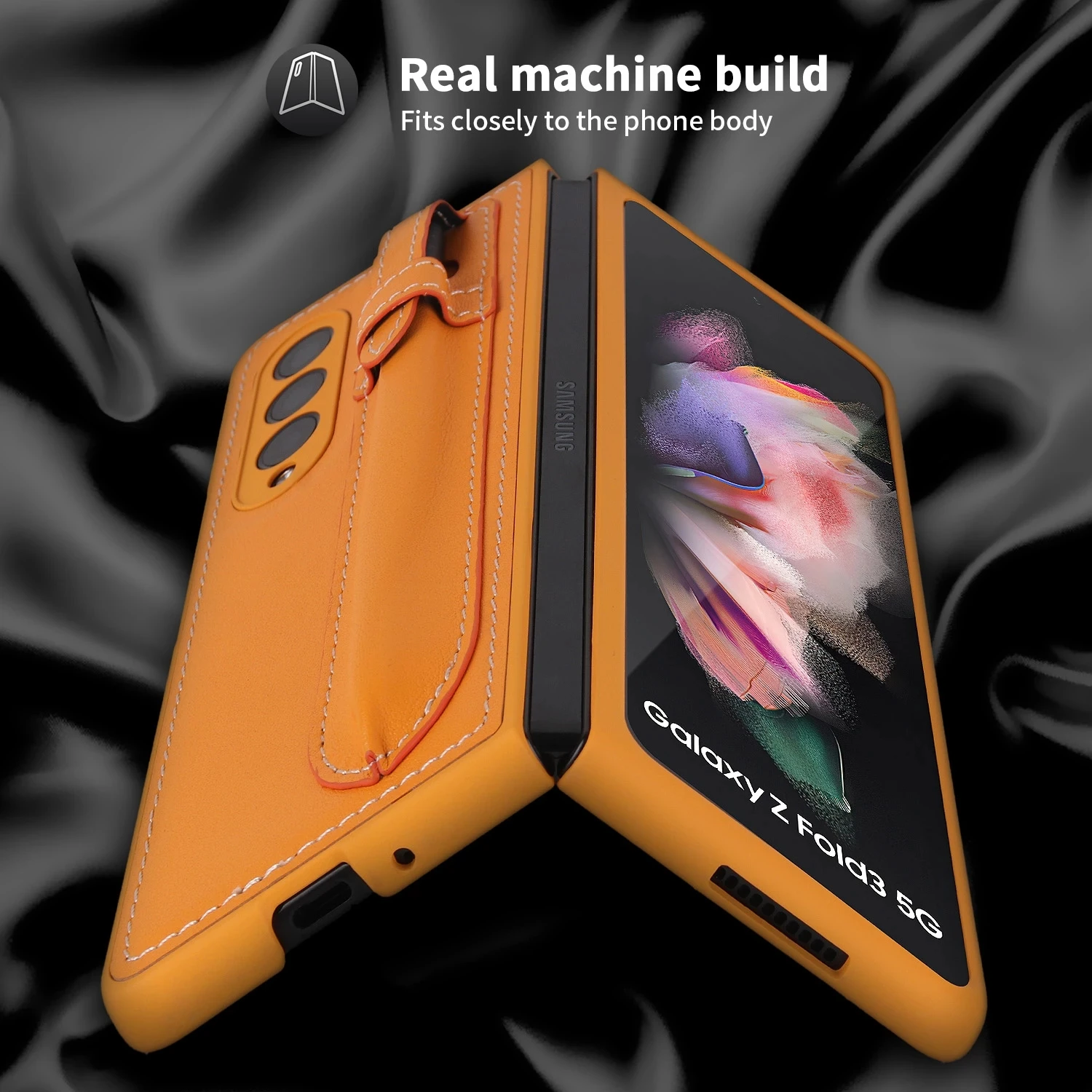 Tanie Do Samsung Z Fold 3 5G Etui Fold3 Fold4 ZFold3 ZFold4 Etui Luksusowe Skórzane Z Krotnie 3 4 Etui Z Uchwytem Na Długopis Pokrywa Capa