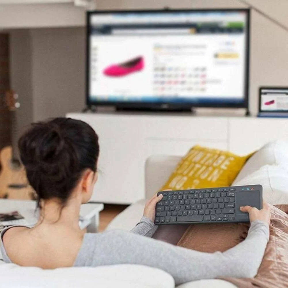

Smart Wireless Touch Keyboard With Built-in Large Trackpad Mouse Portable Hot Household Smooth Handwritten Touch 60% Keyboard