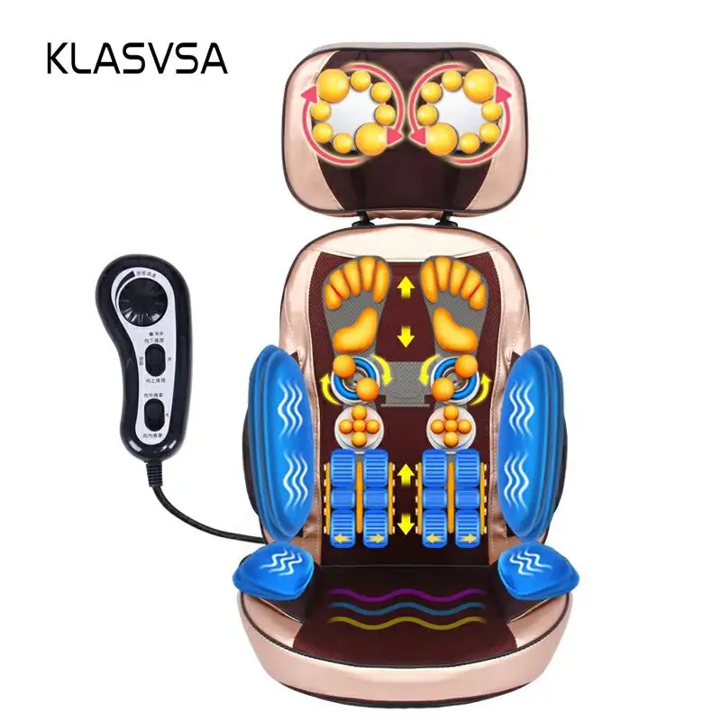 KLASVSA Горячие Электрический массажер для тела стул Шиацу Разминание вибратор