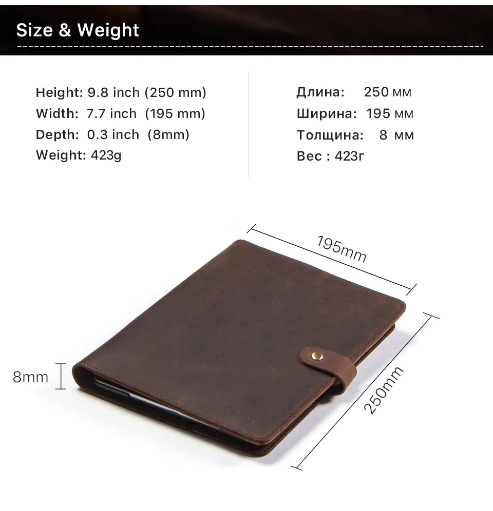 Чехол из натуральной кожи для iPad 9,7 5 6 Air 1 2 Mini MacBook Pro 9,7 10,5 11 чехол для планшета чехол-подставка с карманом для карт
