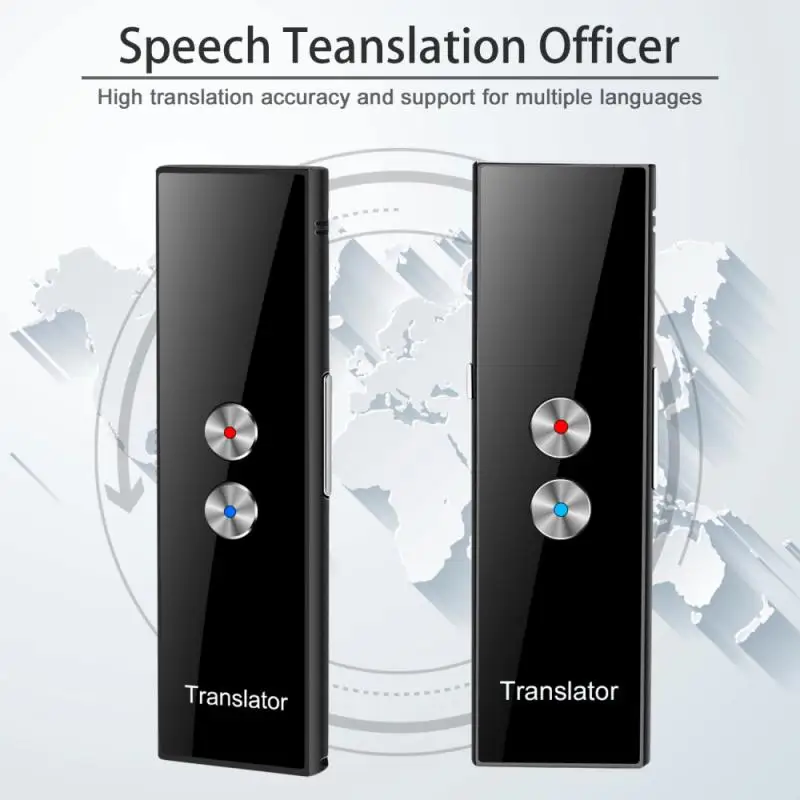 

Новый многоязычный беспроводной умный переводчик T8 PRO, 68 языков, двусторонний, в реальном времени, мгновенный переводчик голоса, совместимы...