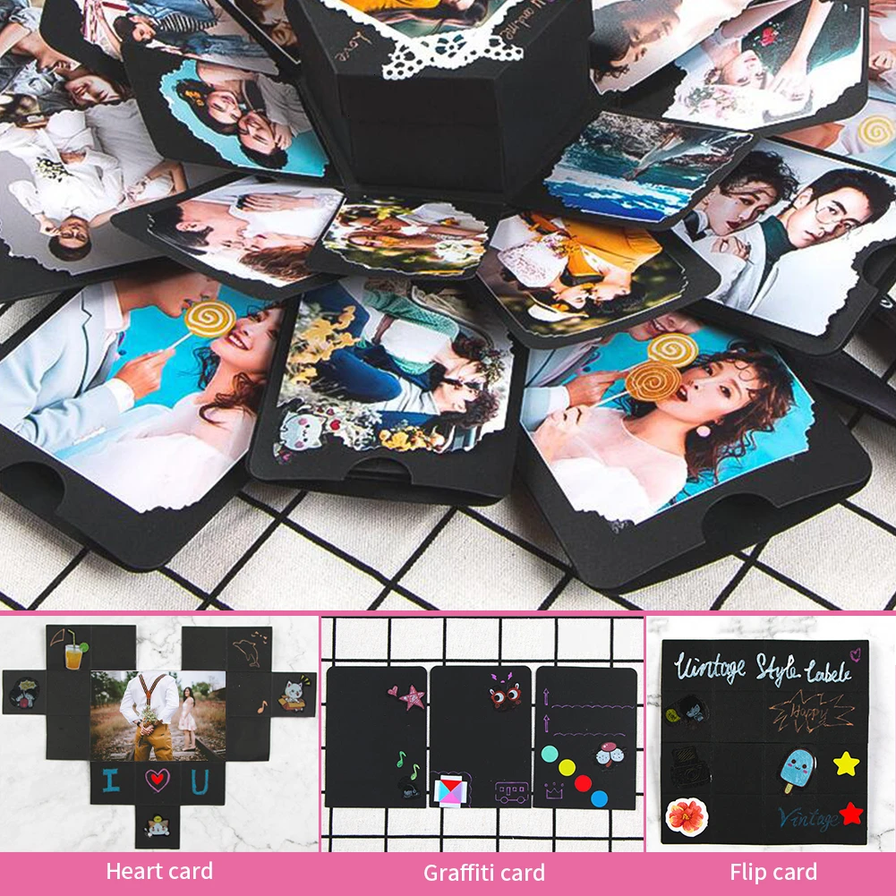 DIY Фотоальбом подарки для юбилея вискоза фотоальбом запоминание ударная книга