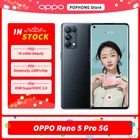 OPPO Рино 5 Pro 5G мобильный телефон 6,55 ''90 Гц экран Dimensity 1000 + Octa Core 65 Вт Супер заряда с распознаванием лица Wi-Fi 6 NFC Google Play
