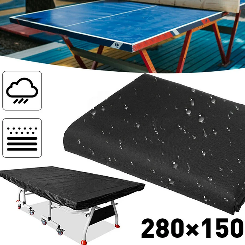 

Tennis Pingpong Table Cover 280x150cm Waterproof Dustproof Protector For Indoor Outdoor All-purpose Covers Dust Covers