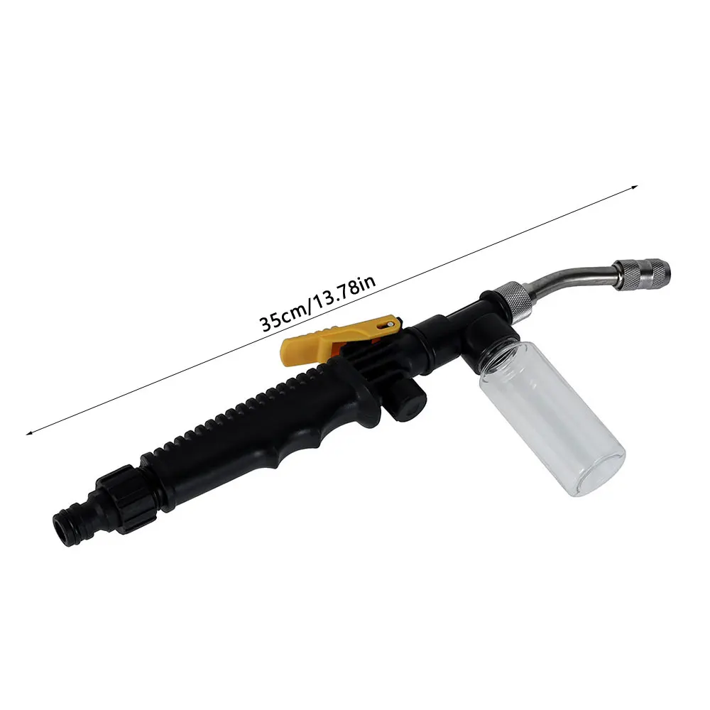 

Stainless Steel Long Rod Water Gun High Pressure Air Conditioner Copper Nozzle Cleaning Tool Car Wash Gun with Foam Bottle