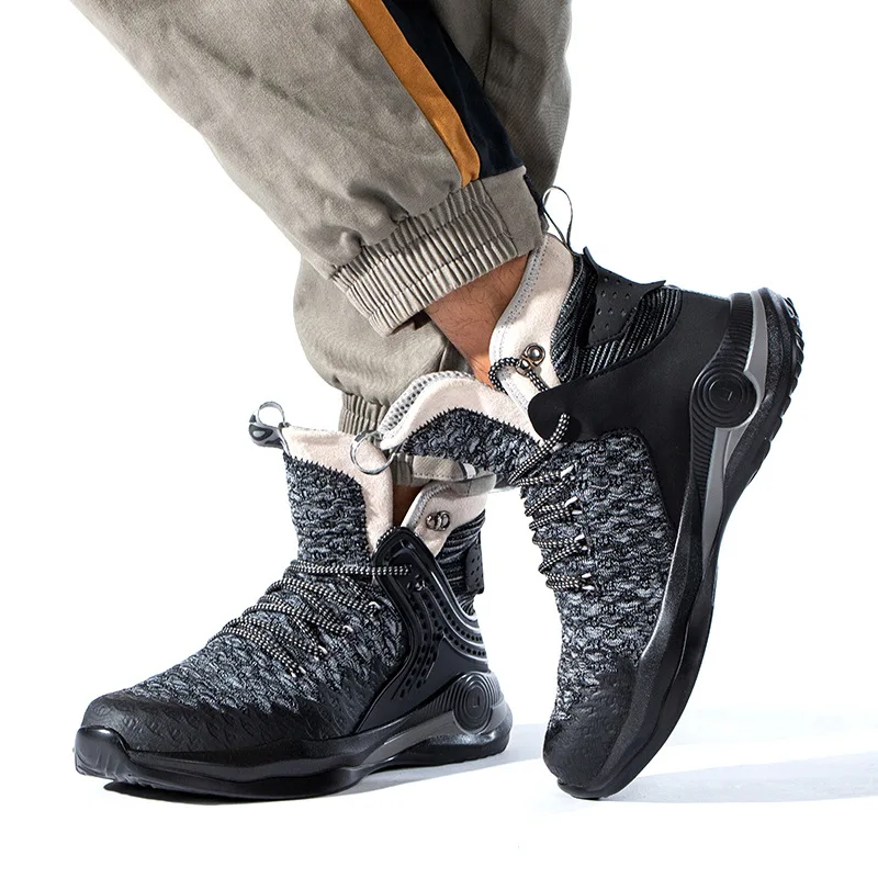 

Plus Size 37-50 Safety Shoes Indestructible Work Safety Boots Men Work Sneakers Male Steel Toe Shoes Work Boots Light Protection