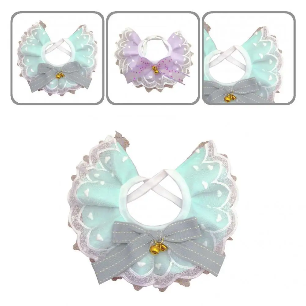 

Pet Collar Bib Cat Collar Saliva Towel Puppy Collar Stylish Cat Bib