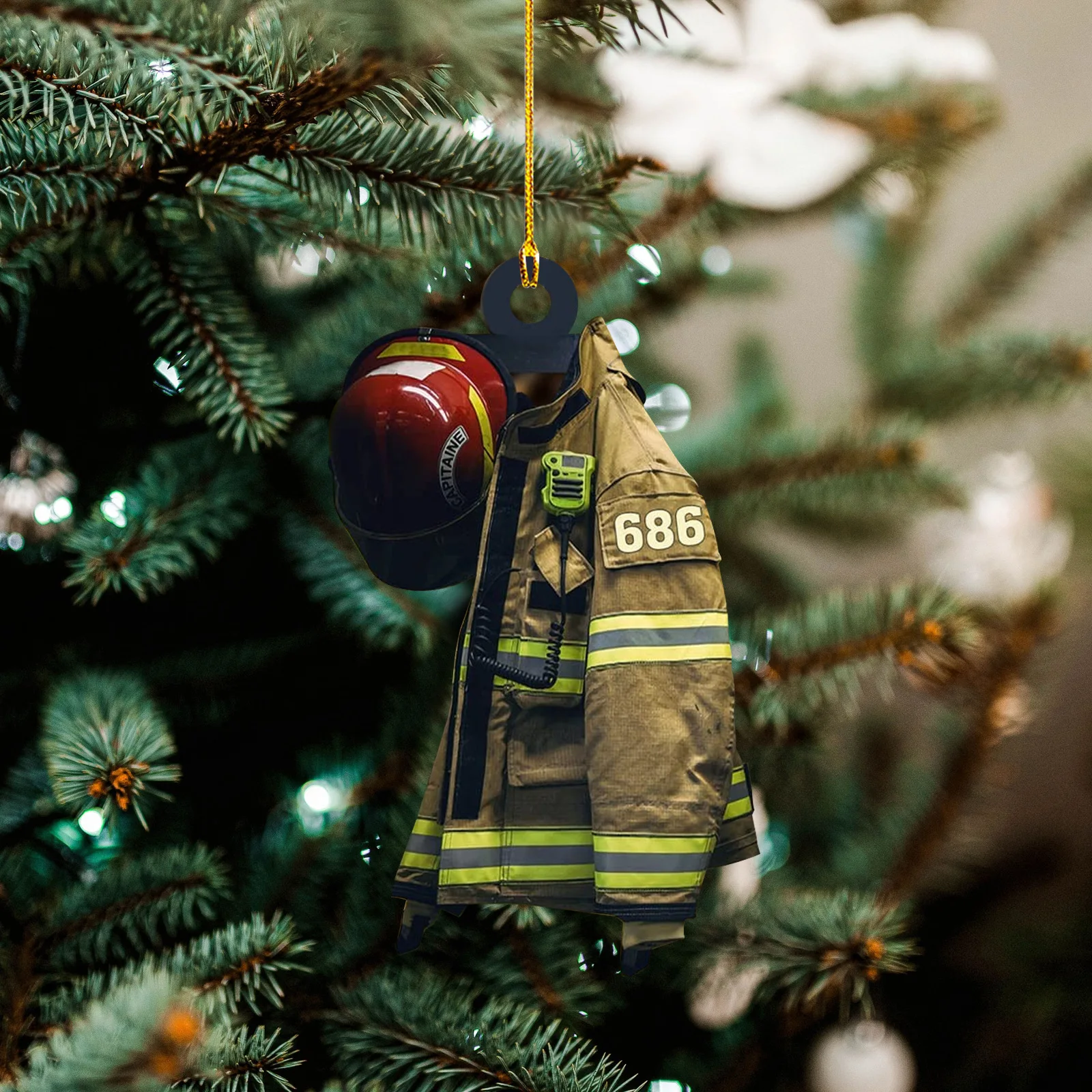 

Cute Firemen Car Accessorie Pendant Auto Rearview Mirror Pendant Birthday Gift Auto Decoraction Ornaments Kid Toy New Year Gift