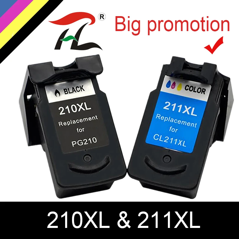 Чернильные картриджи HTL PG210 CL211 PG 210 XL CL 211 для принтера Canon PG210XL CL211XL Pixma IP2700 IP2702 MP240