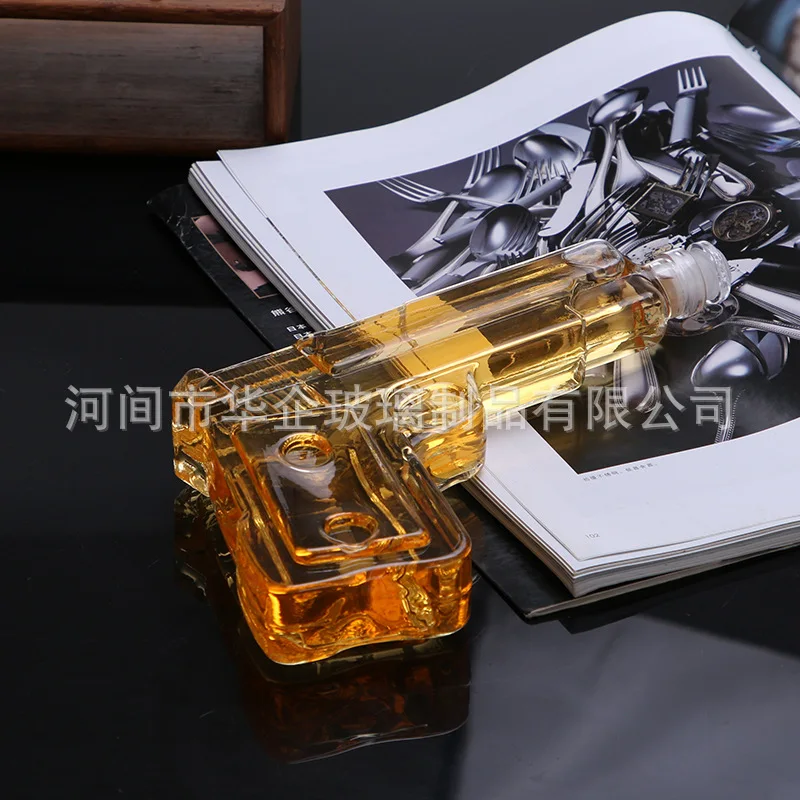 Графин для пистолета стеклянная бутылка вина набор напитков пистолет виски