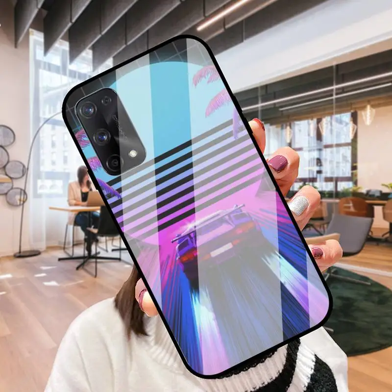 RUICHI художественная эстетика пикселя для Oppo R9 11 17 PRO F5 7 9 A5 37 57 59 83 стеклянная