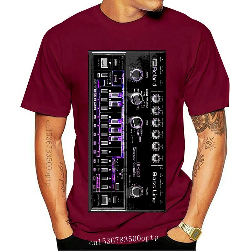 Новинка рубашка Roland 303 41 Acid Edm Skool Rave House Music винтажный синтезатор Moog футболка с
