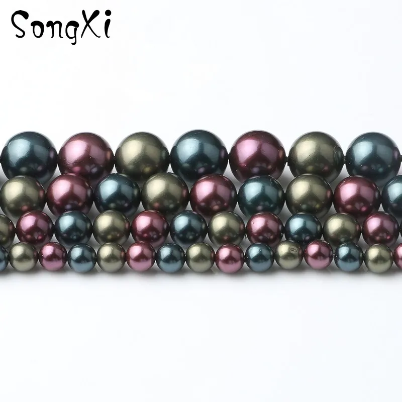 Круглые бусины-разделители для изготовления ювелирных изделий 4 8 10 12 мм |