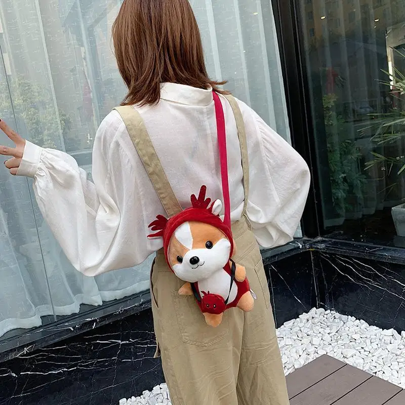 

Young Girl Anime Plush Messenger Bag Toy Doll Cartoon Cute Crossbody Bags for Women Purses and Handbags Purse Satcels Clutch