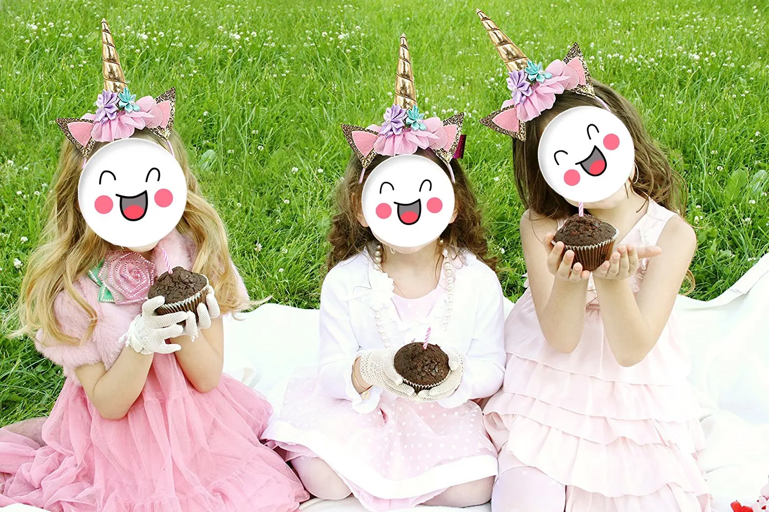 Diadema de unicornio de 3 a 10 a&ntilde;os, accesorios para fotos de orejas de cuerno dorado, accesorios para fiesta de cumplea&ntilde;os, sombreros de fantas&iacute;a, accesorio, disfraz de princesa-4