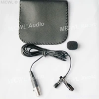 w185 tie clip lavalier microphone for ture shure wireless lapel beltpack mini 4pin 2m wire omnidirectional with protective bag