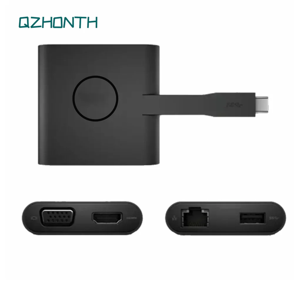 

New Original For Dell DA200 Adapter USB-C to VGA/Ethernet/USB 3.0