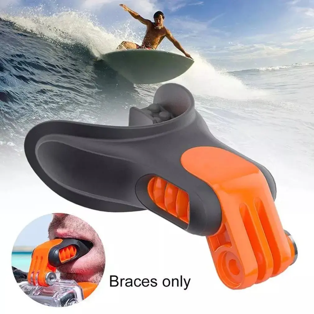 

For Go Pro Accessories Surfing Shoot Surf Dummy Bite Mouth Teeth Braces Holder Mount Kit For GoPro Hero 9 87 6 5 4 SJCAM Surfing