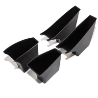 4pcs set tesla car door storage barrel for tesla model 3 black abs door holder tray model car accessories