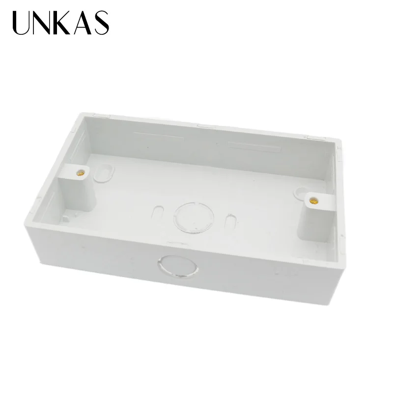 Внешний монтажный ящик UNKAS 146 мм * 86 32 для стандартного сенсорного выключателя и