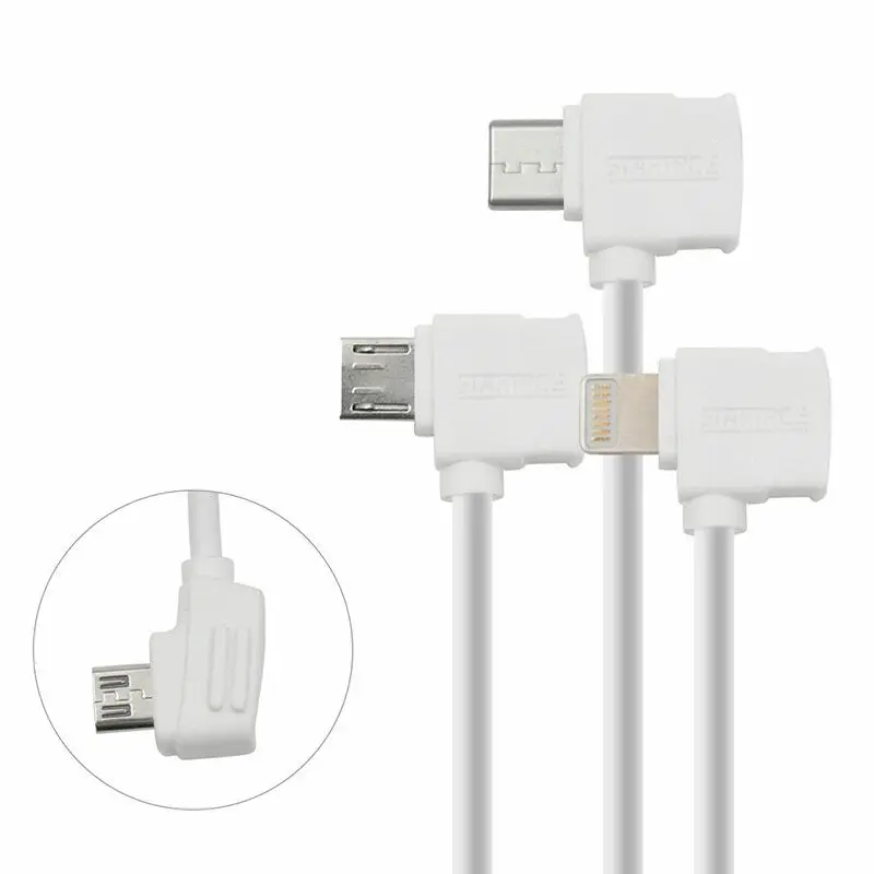 Кабель передачи данных для радиоуправляемого передатчика Lightning Micro Type C 30 см линия
