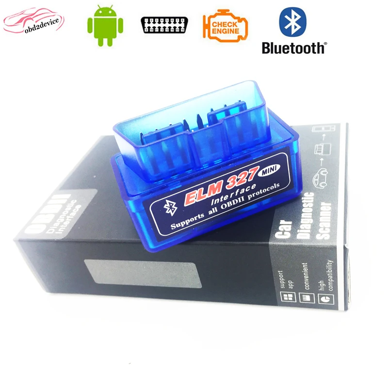 V2.1 box 327 ELM327 Bluetooth считыватель кодов ELM 327 OBDII автомобильный диагностический инструмент OBD2 считыватель кодов сканер для Android elm327 сканер автомобиля инструмент - Цвет: V2.1 box 327