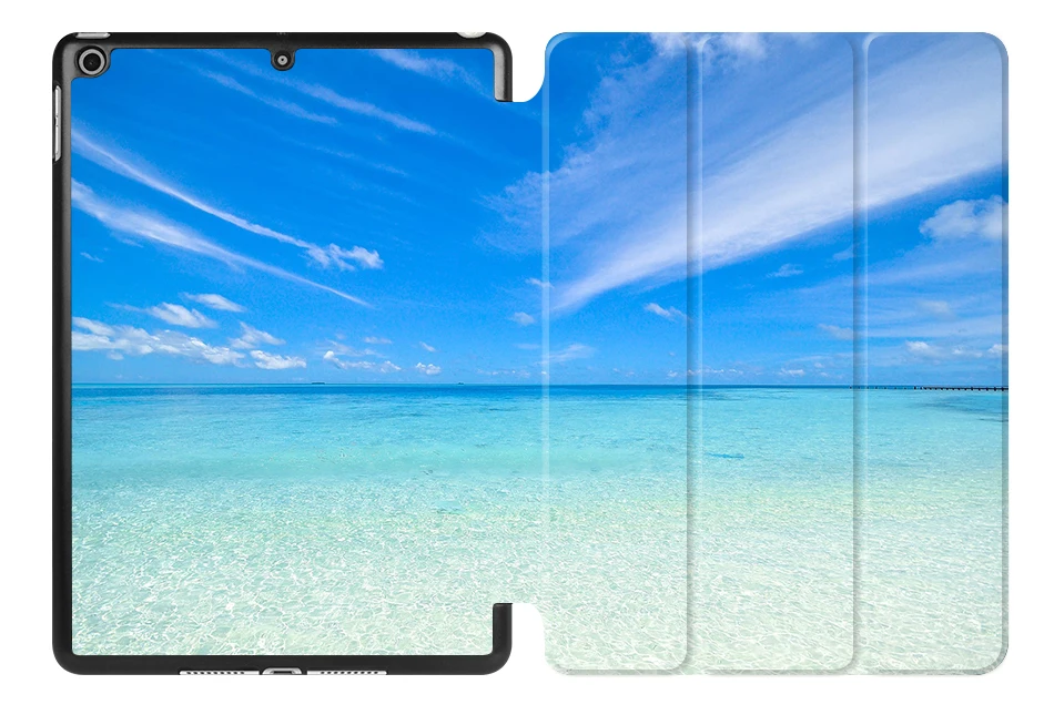 MTT пляжный чехол с принтом для iPad 9,7 дюймов модель A1893 A1954 из искусственной кожи флип-стенд смарт-чехол для iPad 9,7 '' A1822 A1893