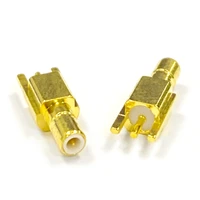 1pc ssmb male plug rf coax connector pcb mount with solder post straight goldplated new wholesale